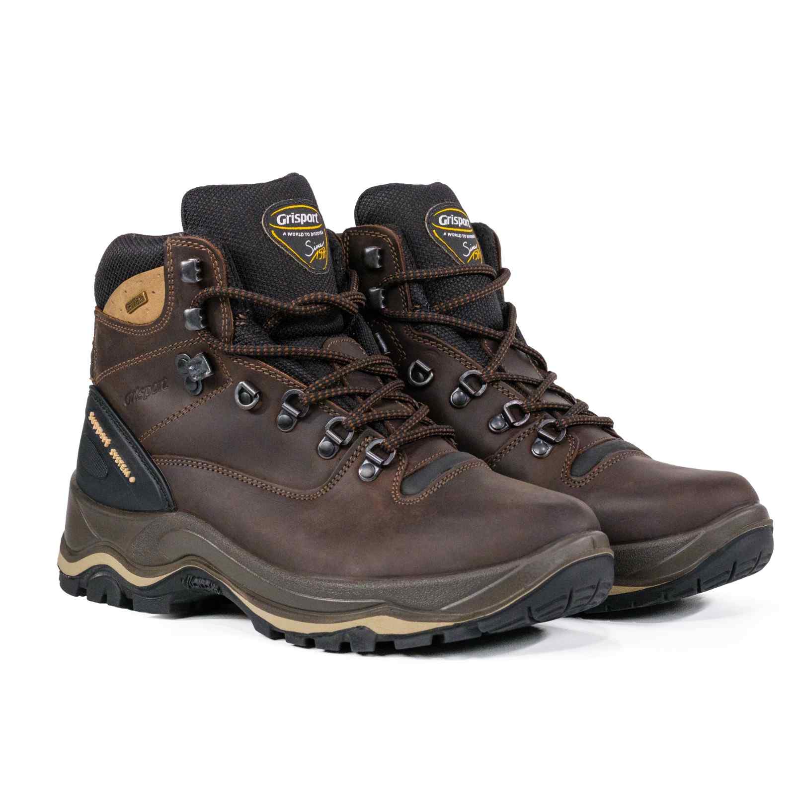 Gritex Men's Mid Ankle Trekking Shoes Brown - Image 2