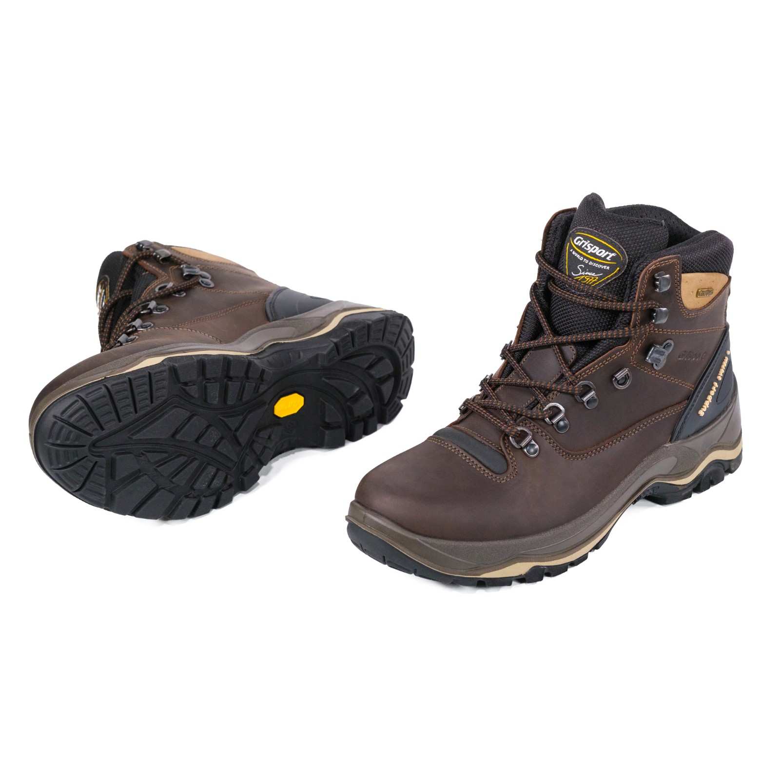 Gritex Men's Mid Ankle Trekking Shoes Brown - Image 7