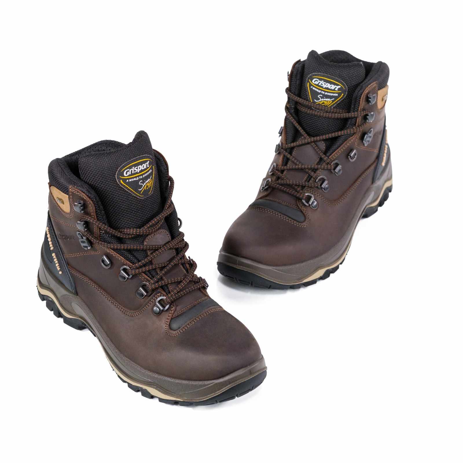 Gritex Men's Mid Ankle Trekking Shoes Brown - Image 6